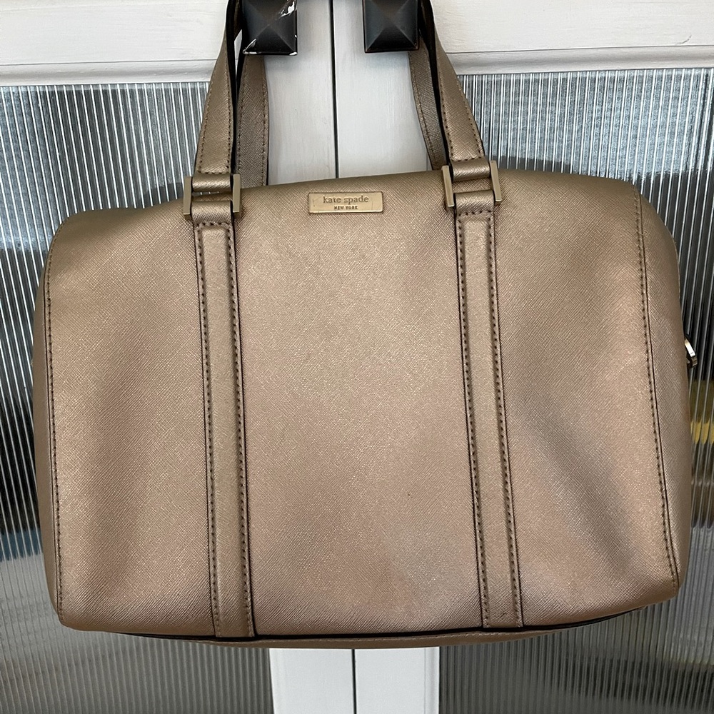 Metallic leather Kate Spade handbag - Picture 2 of 9